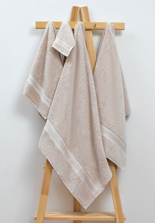 Serviette haut de gamme - polyvalente, durable, absorbante et à séchage rapide - 100 % coton (70 x 140 cm) 
