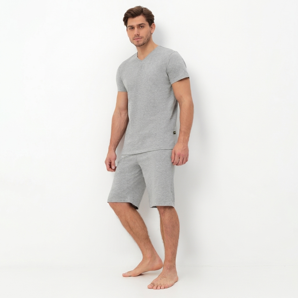Noble kimono men's bathrobe made of high-quality cotton in velour 