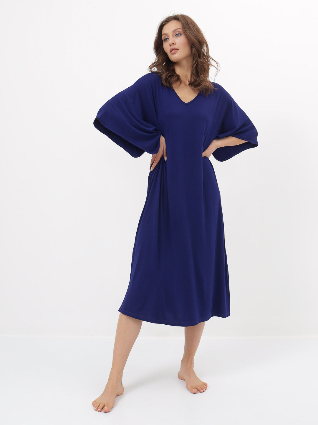 Damen Nachthemd Lang aus Bambusviskose