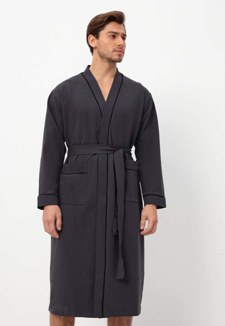 Morgenmantel aus 100% hochwertiger Baumwolle