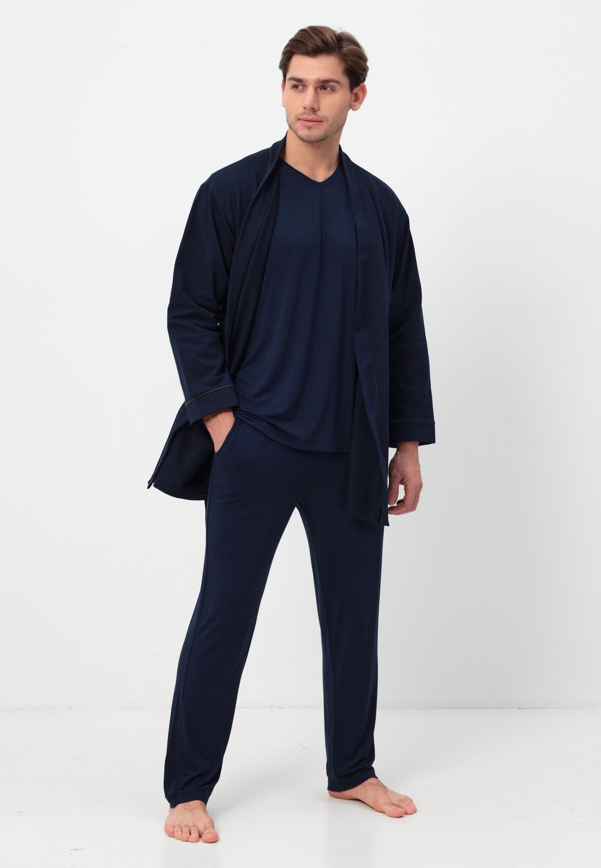 Robe de chambre pour hommes en 100% coton de haute qualité 
