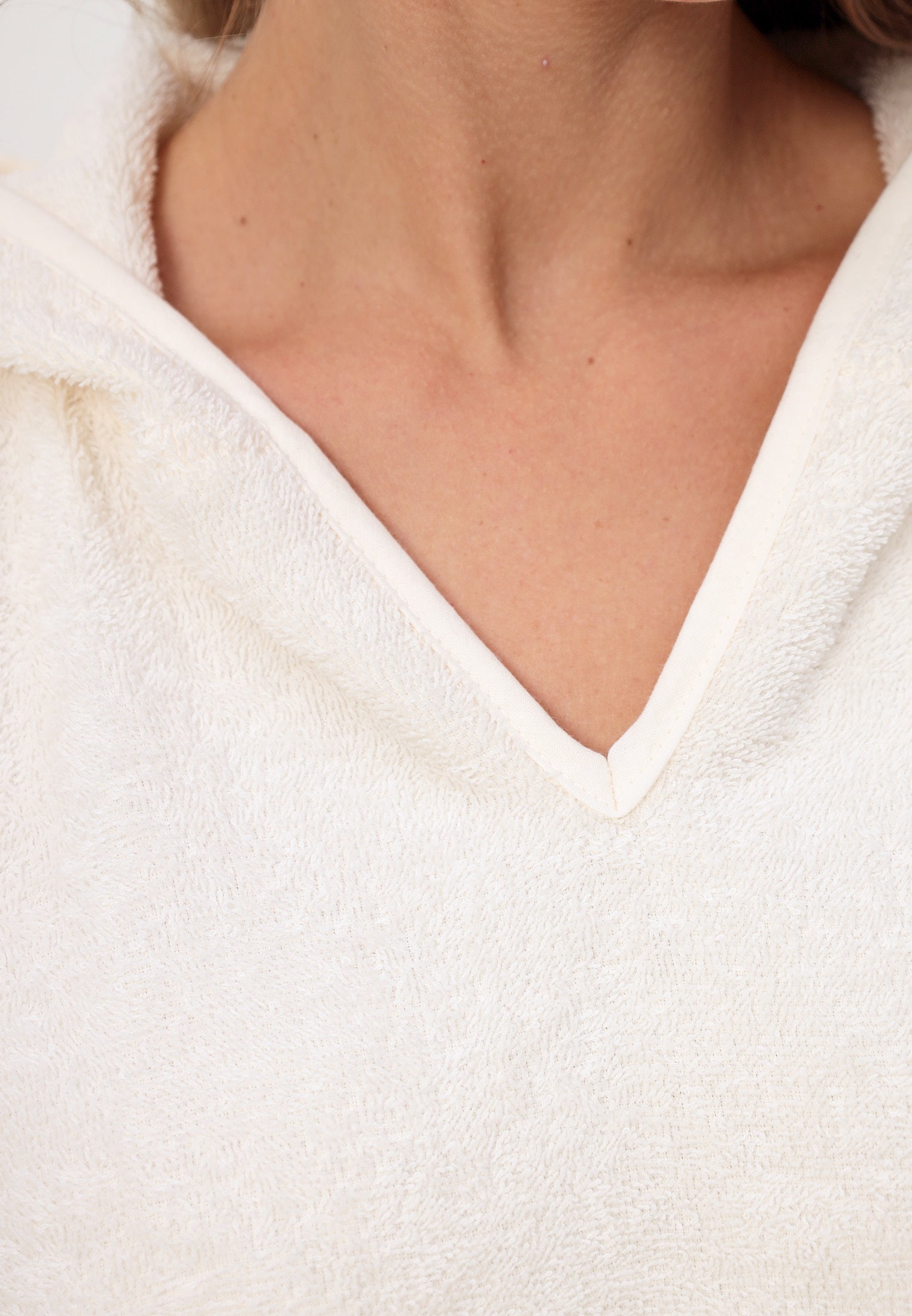 Damen Poncho aus hochwertiger Baumwolle