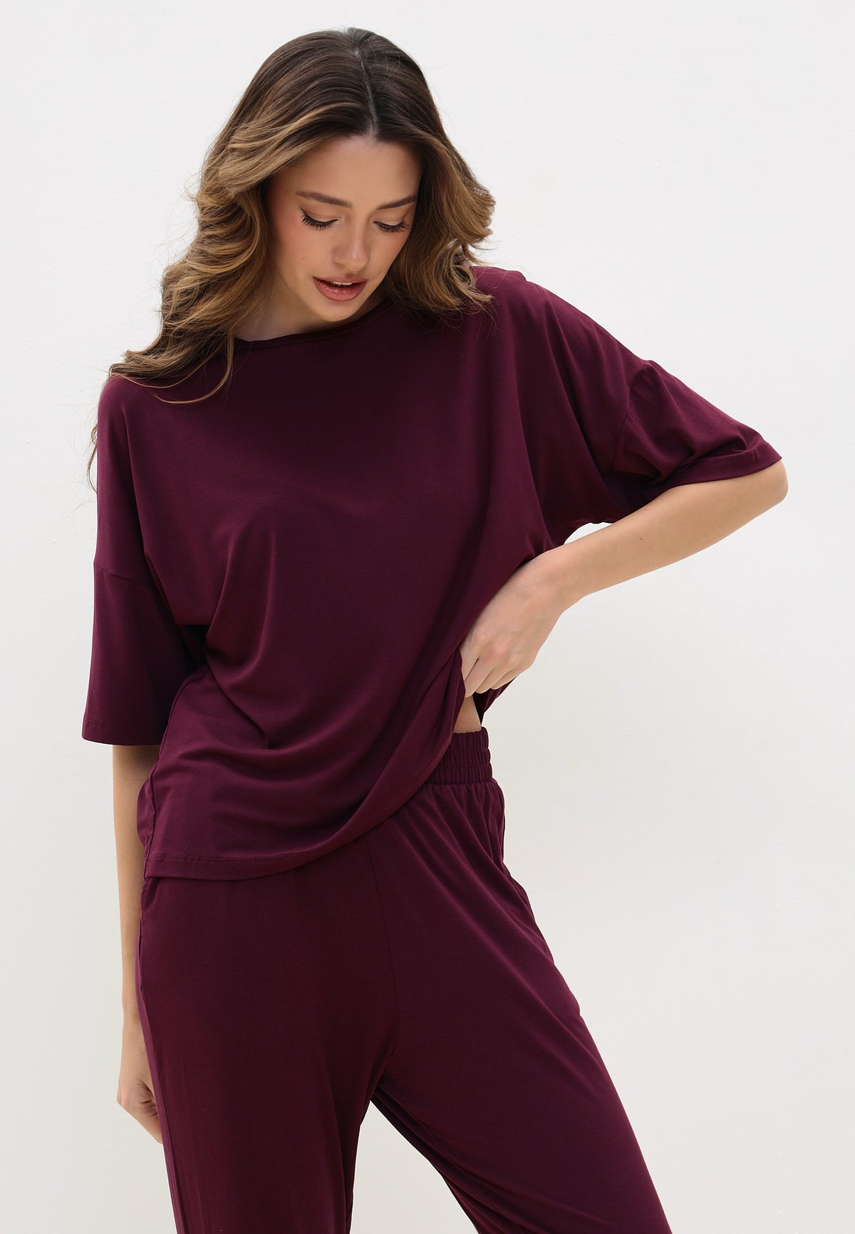 Ensemble pyjama pour femme en viscose de bambou 