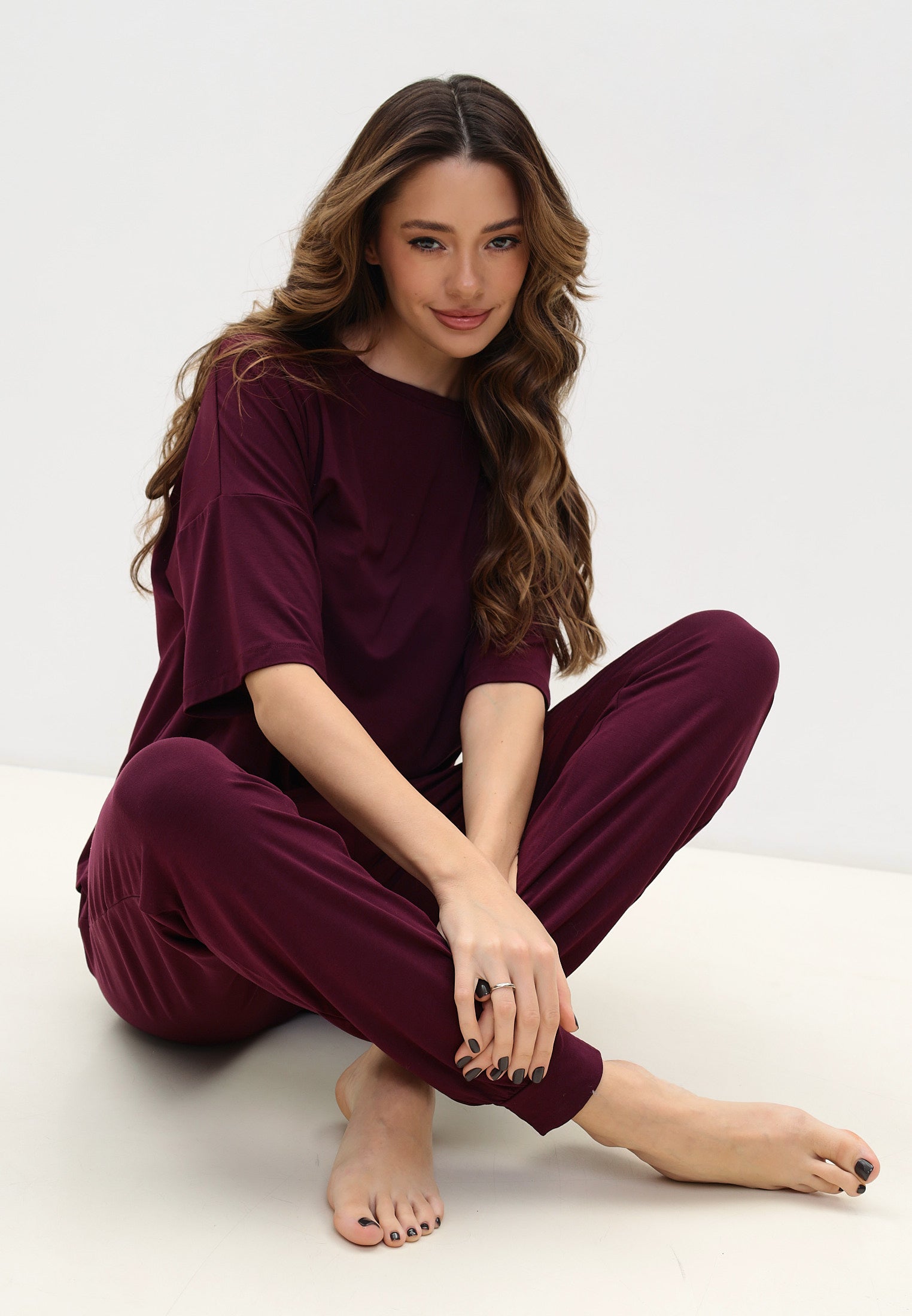 Damen Pyjama Set aus Bambusviskose