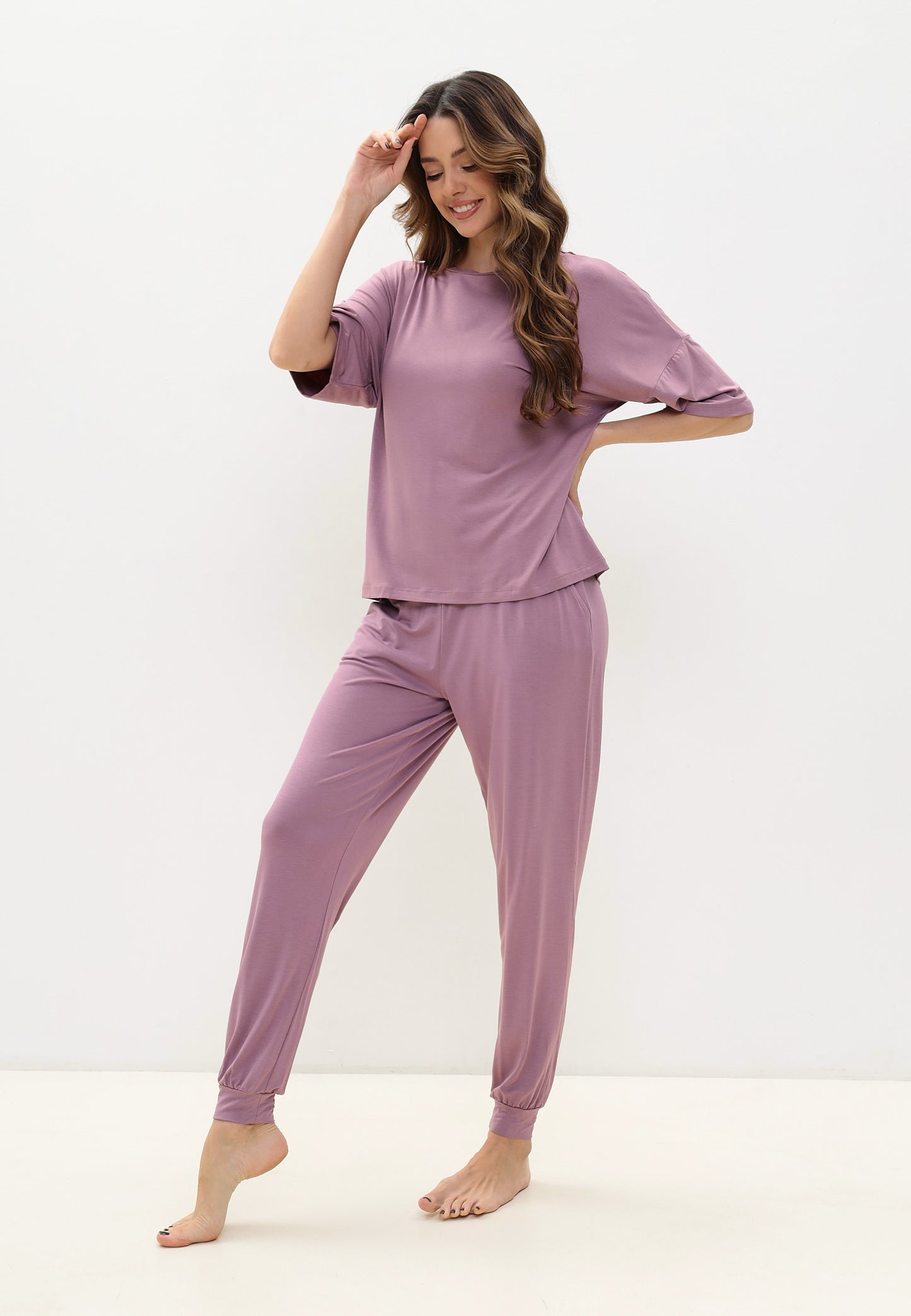 Women's pajama set made of bamboo viscose 