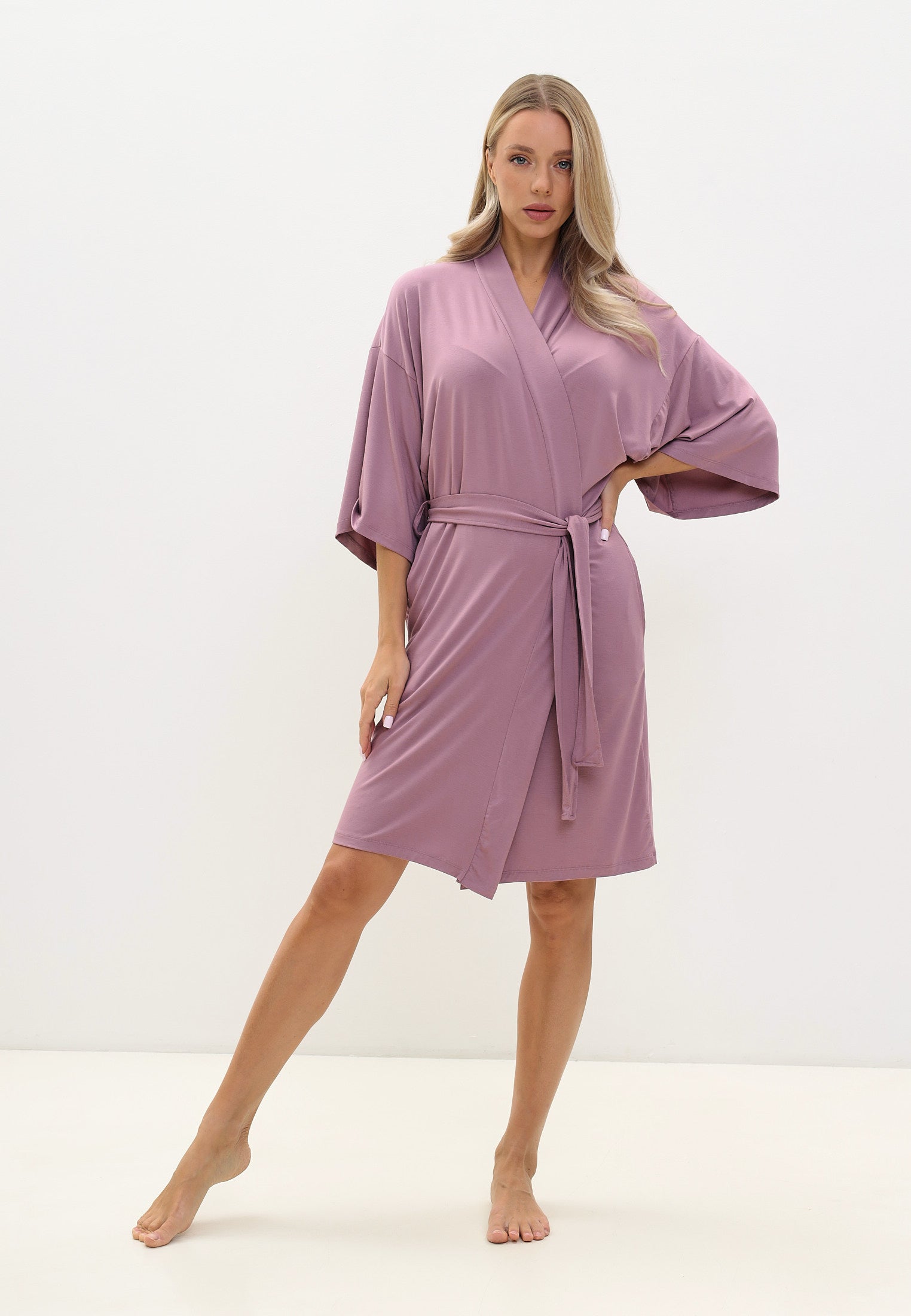 Damen Morgenmantel aus Bambusviskose