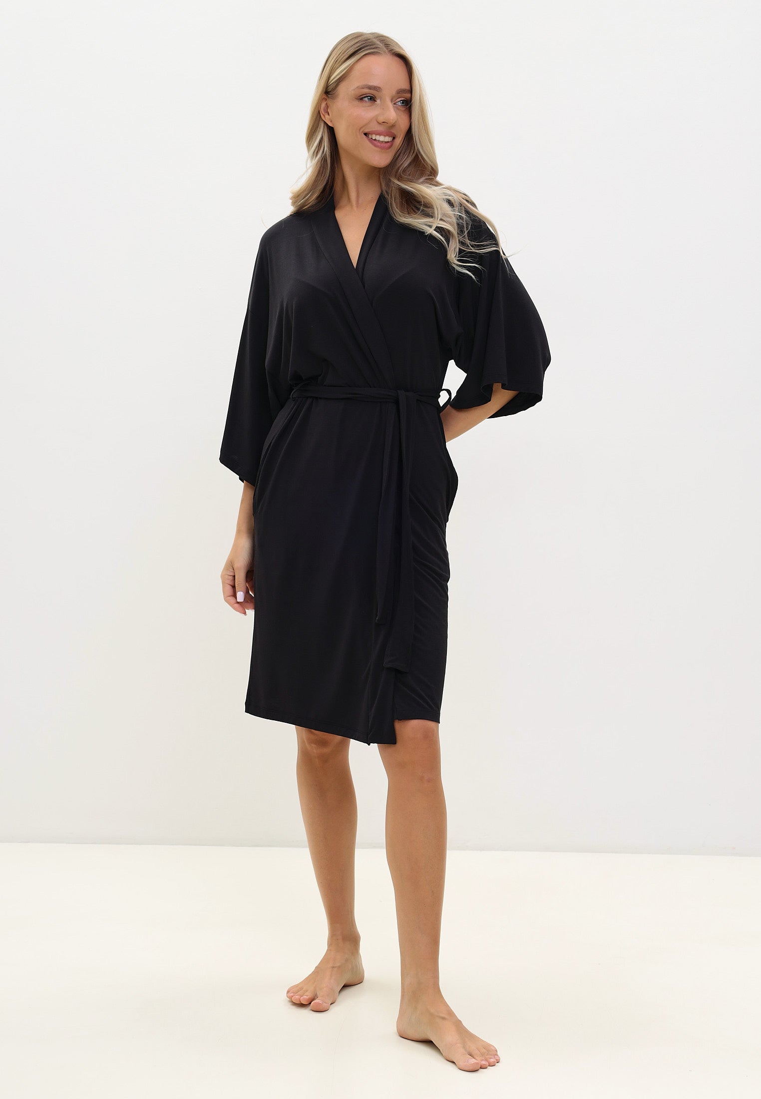 Damen Morgenmantel aus Bambusviskose