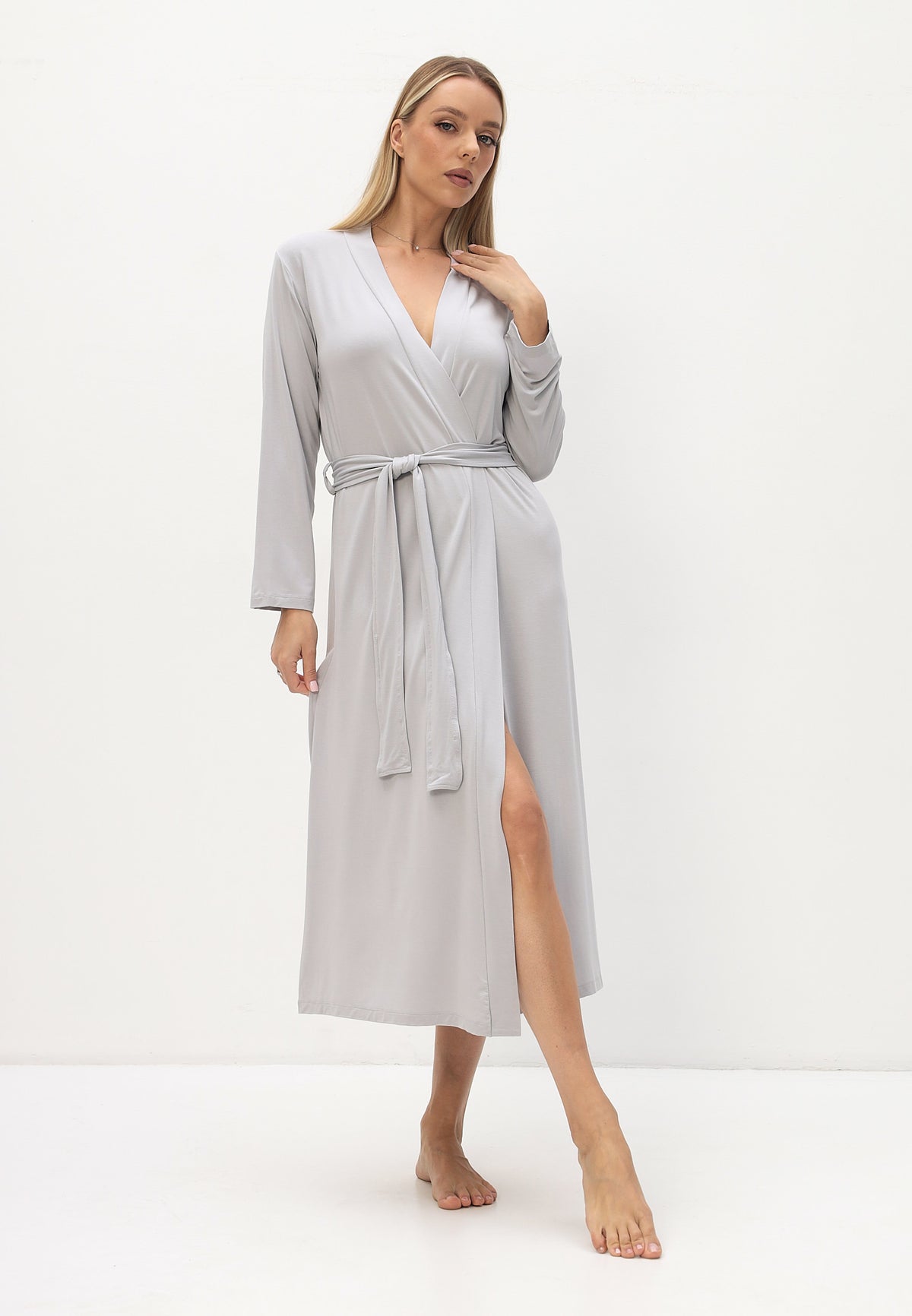 Robe de chambre pour femme en viscose de bambou
