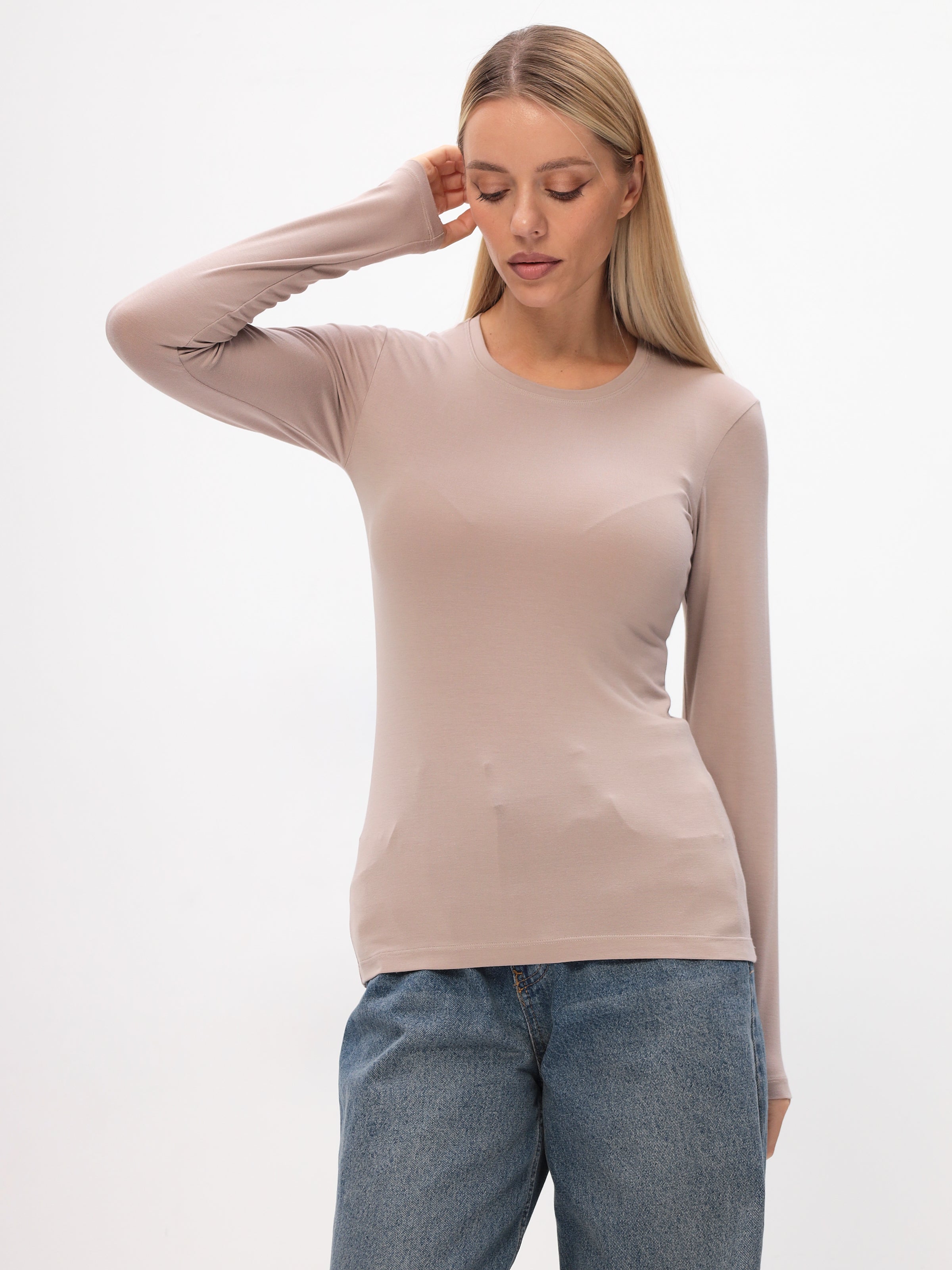 Damen Langarmshirt aus hochwertiger Bambusviskose