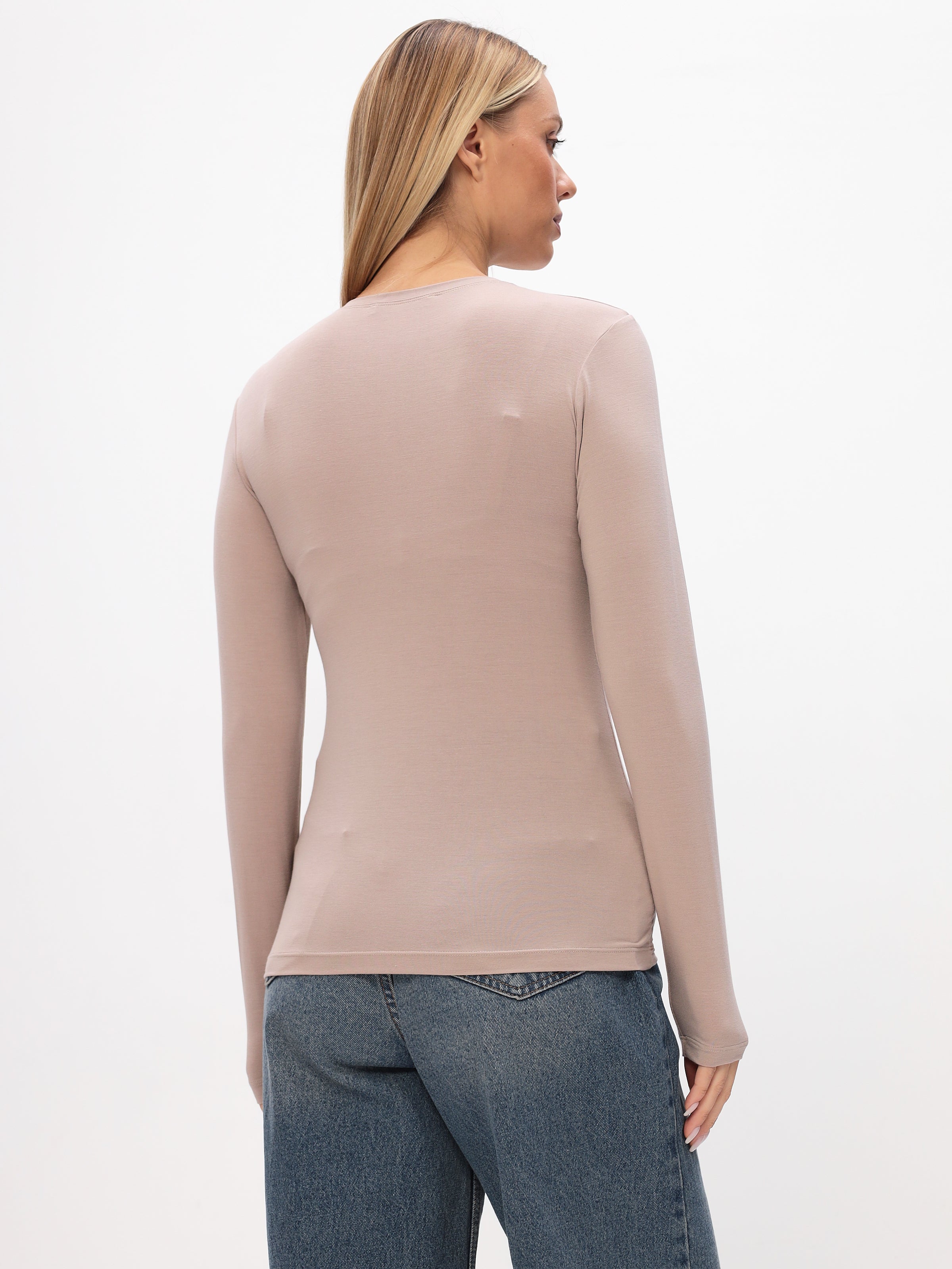 Damen Langarmshirt aus hochwertiger Bambusviskose