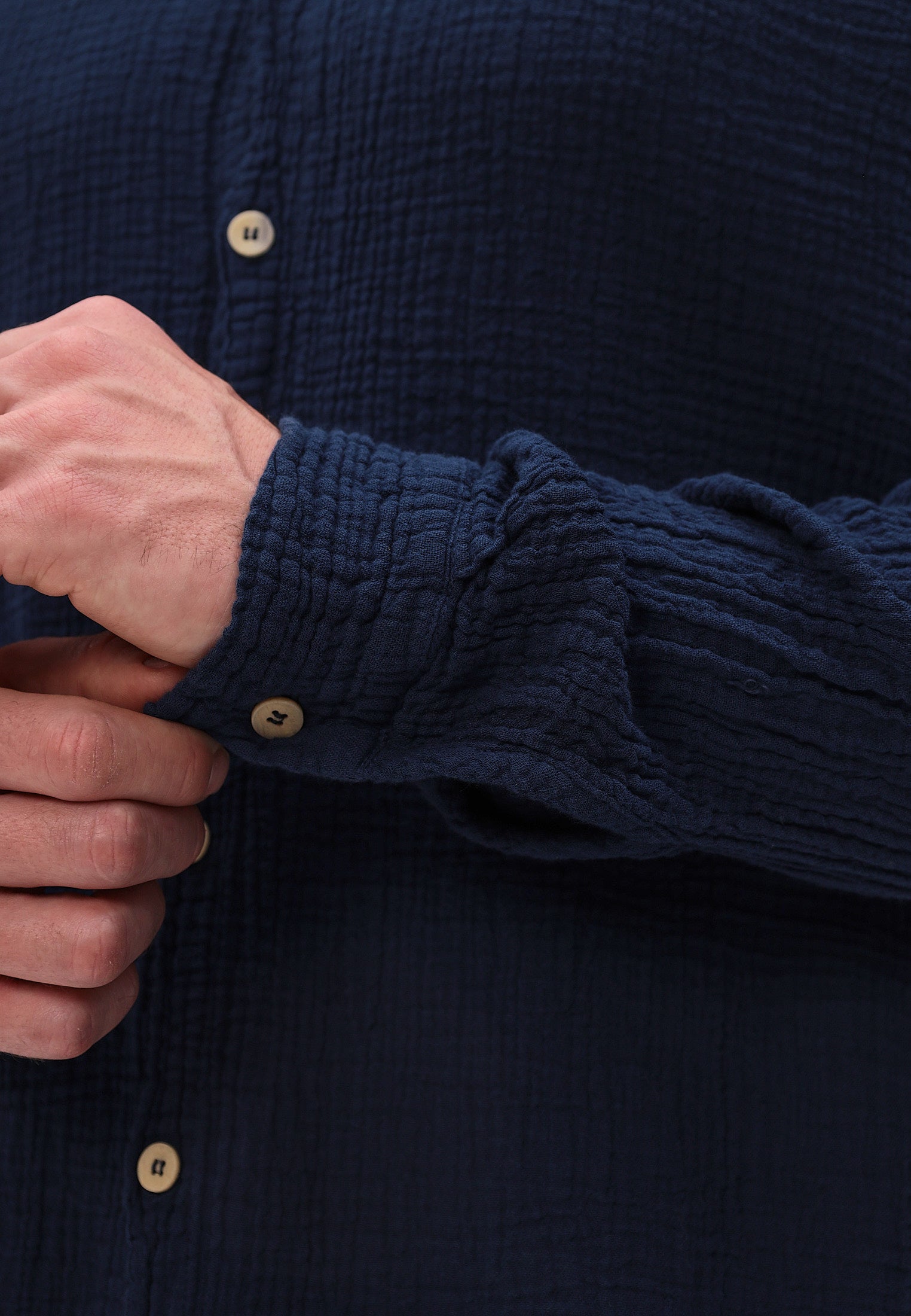 Herren Sommer und Freizeit Mode Hemd aus lässige Musselin