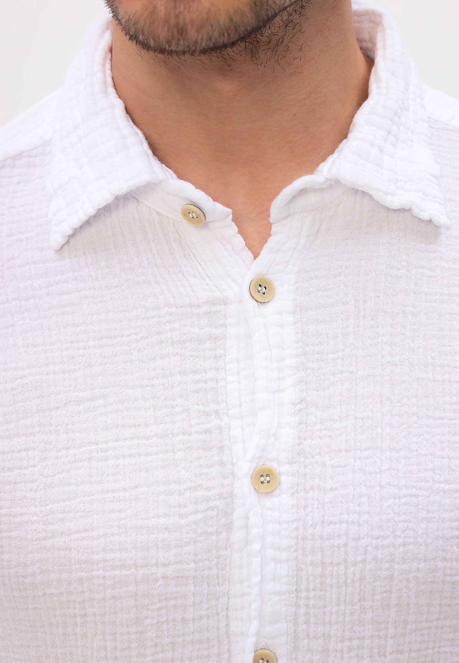 Herren Sommer und Freizeit Mode Hemd aus lässige Musselin