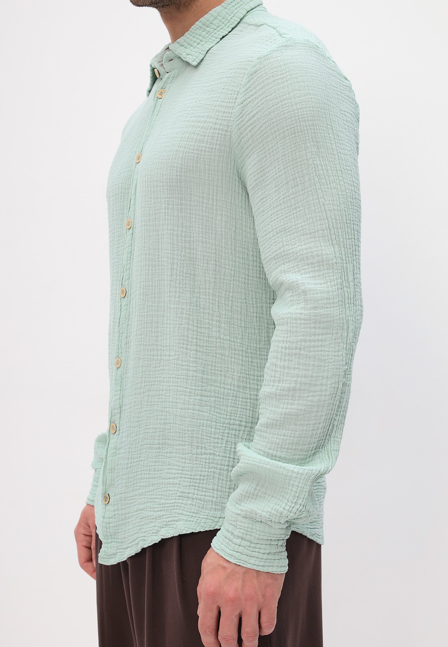 Herren Sommer und Freizeit Mode Hemd aus lässige Musselin