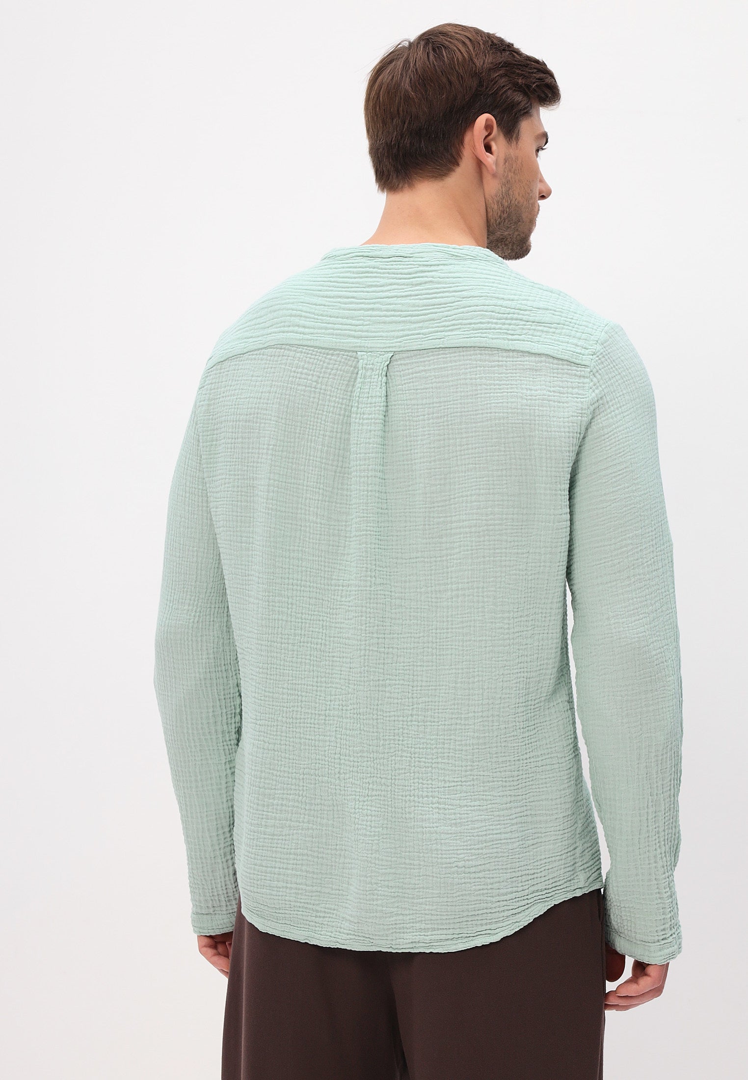 Herren Sommer und Freizeit Mode Hemd aus lässige Musselin