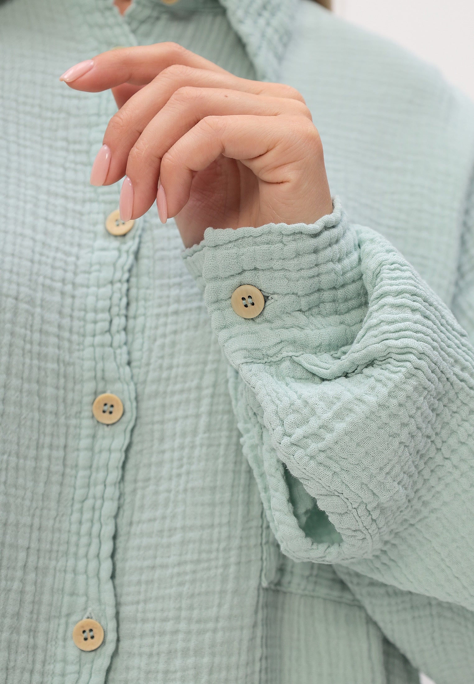 Damen Sommer und Freizeit Mode Hemd aus lässige Musselin