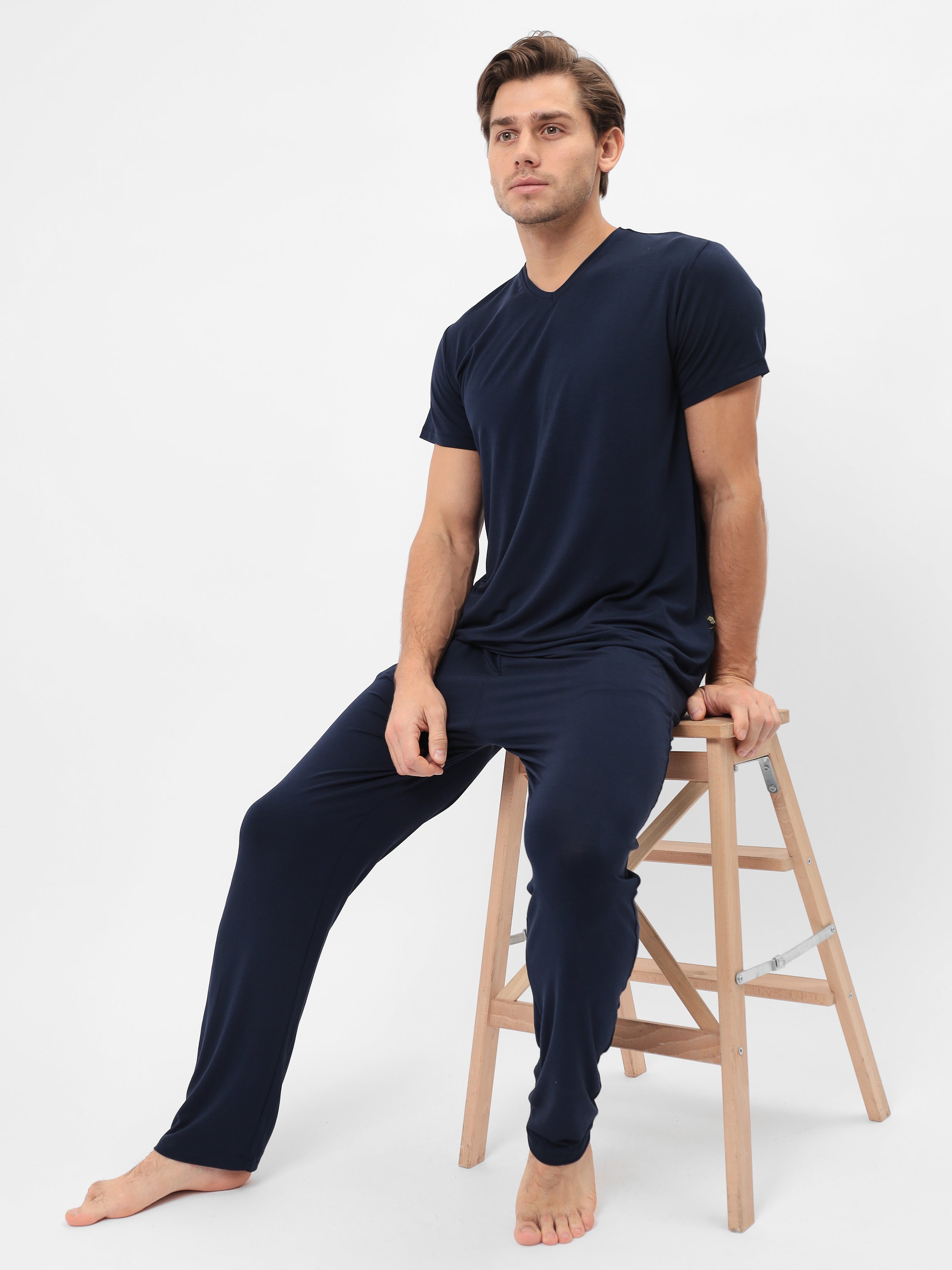 Herren Pyjama Set aus Bambusviskose