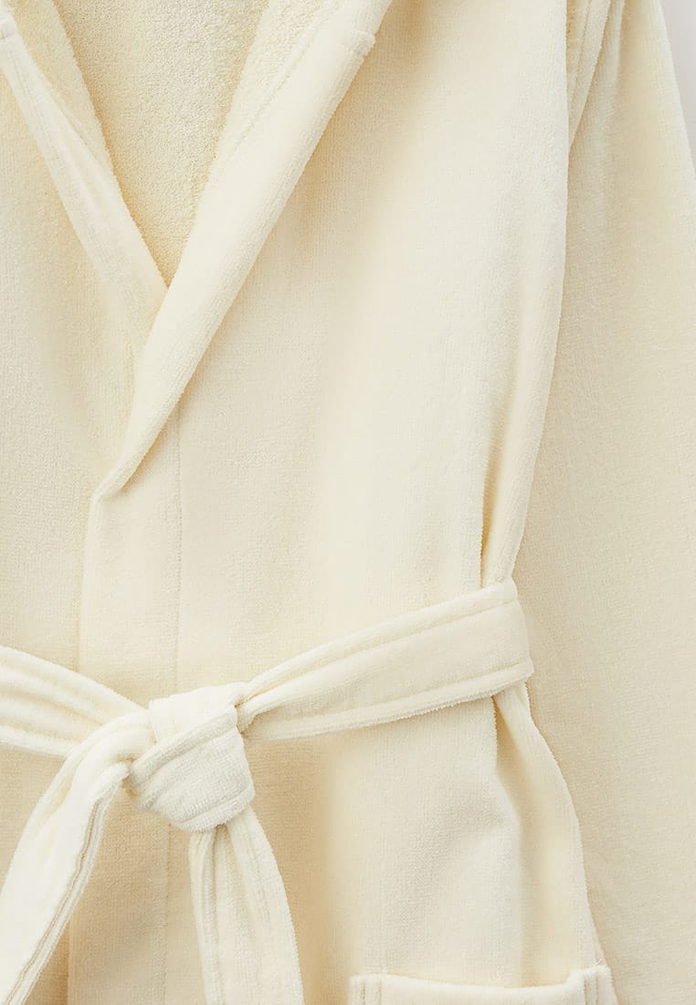 Jugendlicher / Teenager Bademantel mit Kapuze aus Velour (13-18 Jahre)