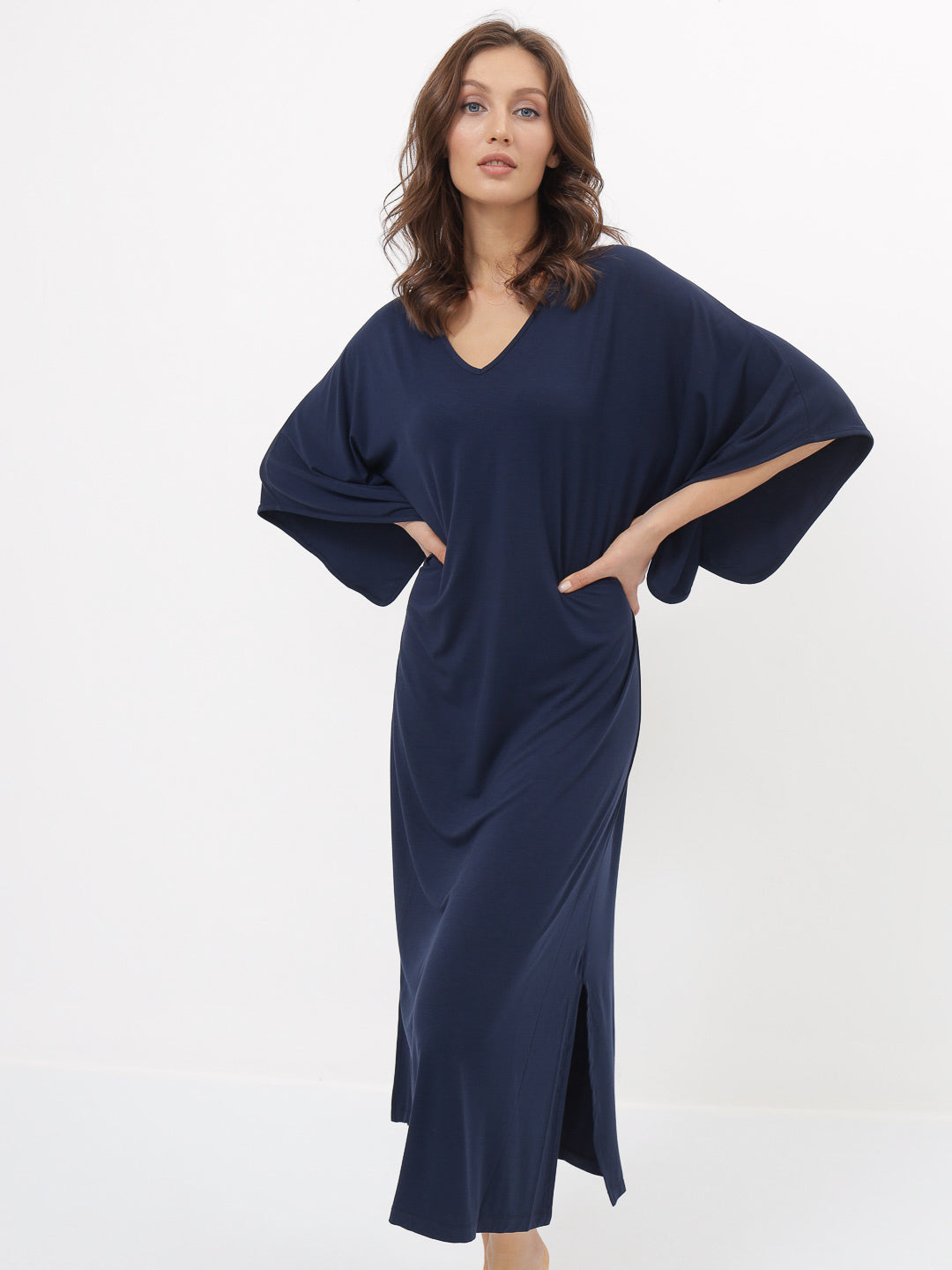 Women's Long Nightdress Made of Bamboo Viscose 