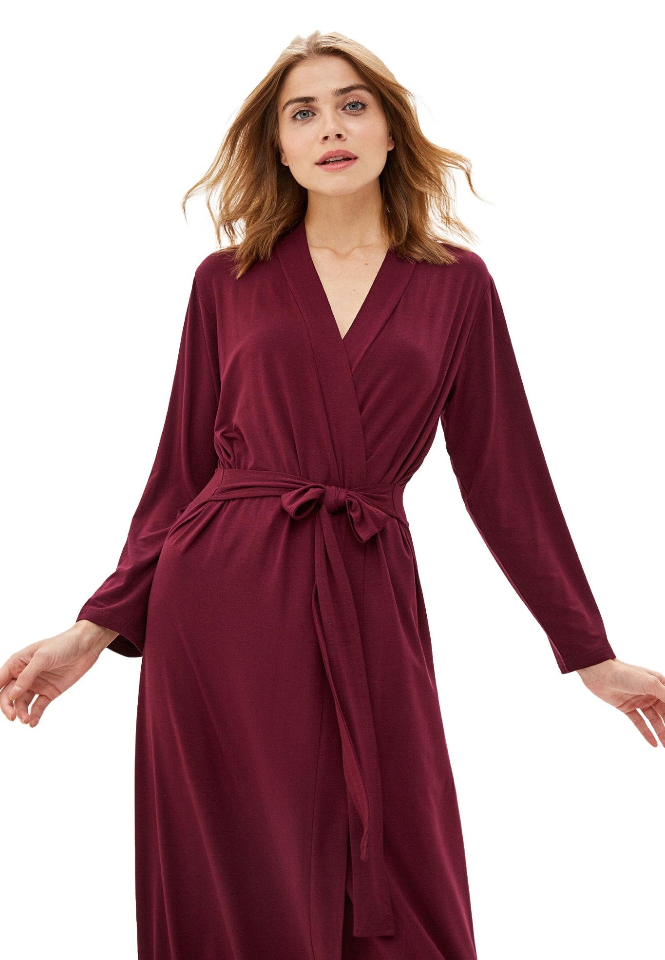 Damen Morgenmantel aus Bambusviskose