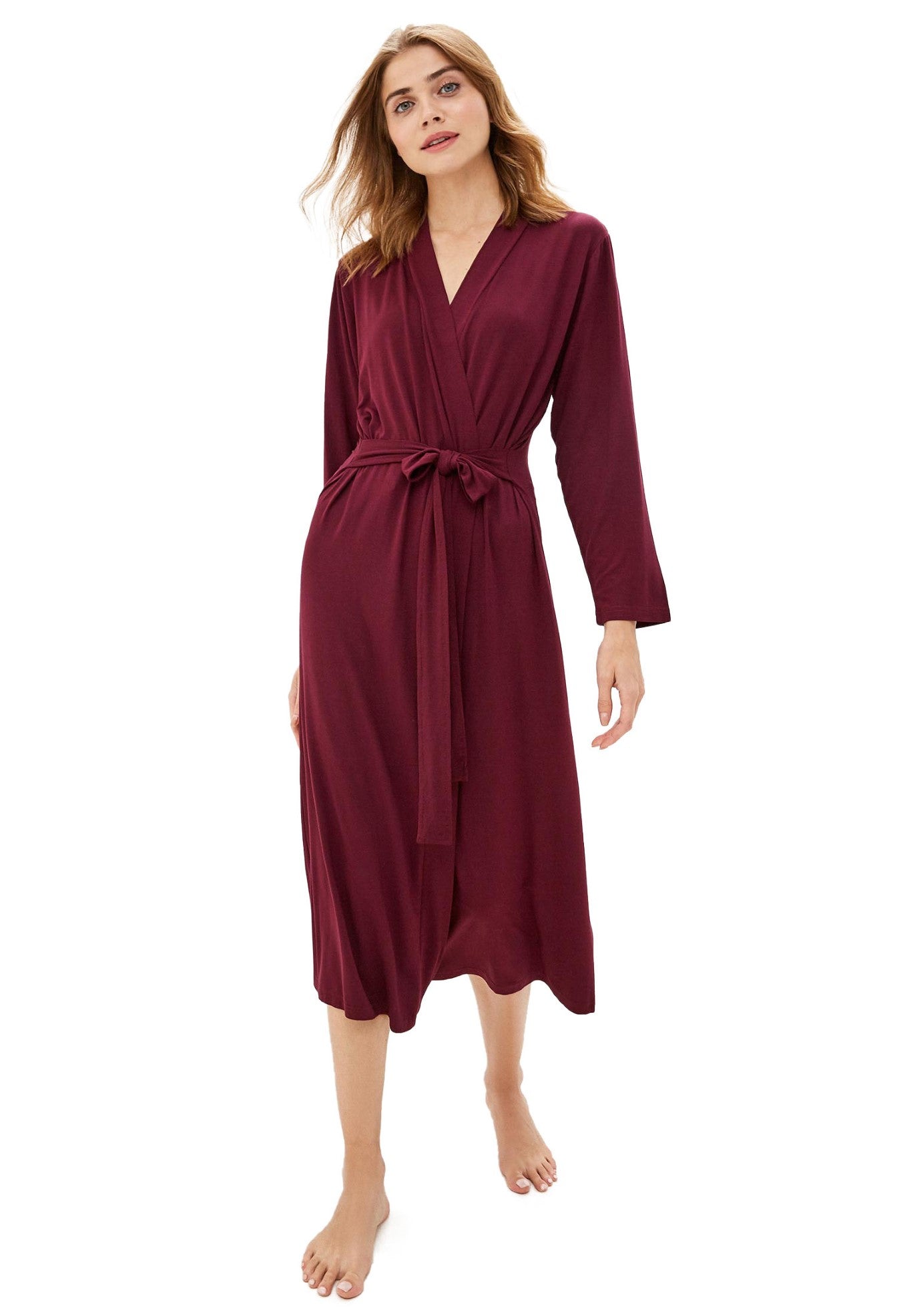 Women's dressing gown made of bamboo viscose 