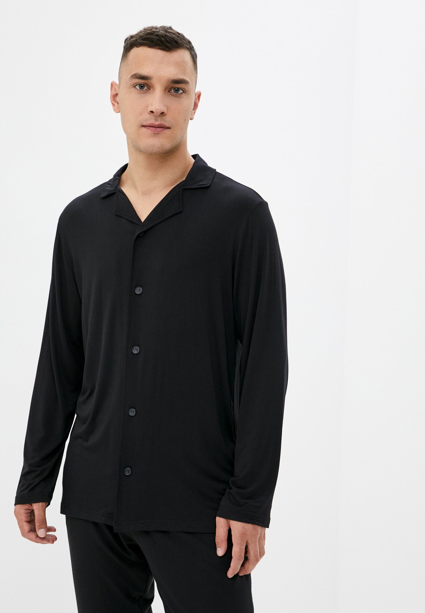 2teiliger Herren Pyjama LMS-6114 Black