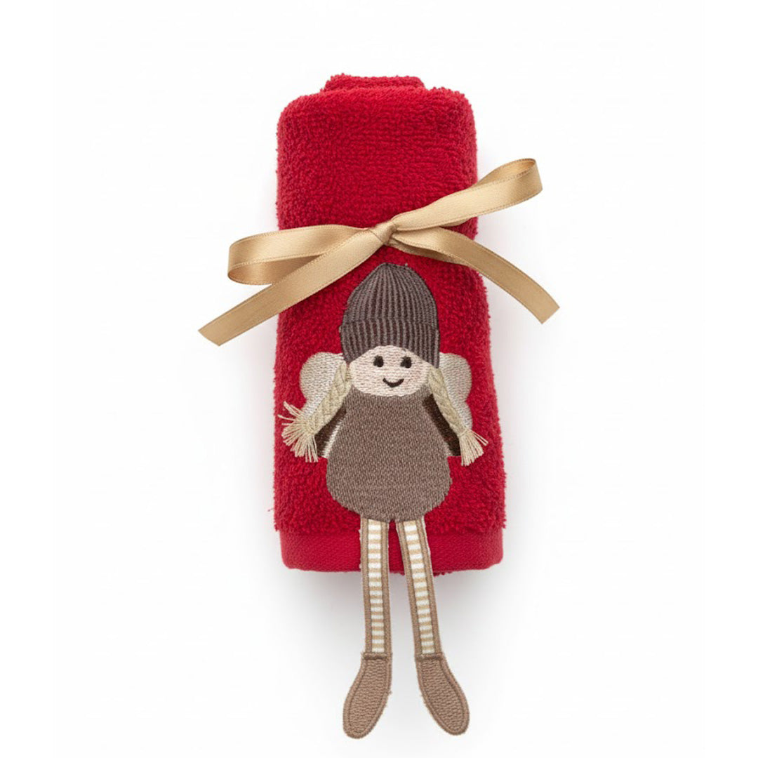 Gästehandtuch mit Winterengel-Motiv