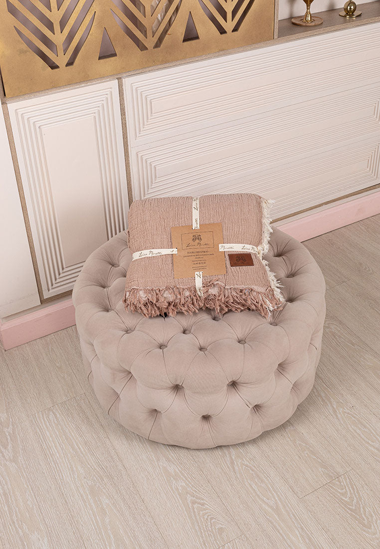 Premium Musselin Tagesdecke 240x260 cm - 100% Baumwolle - extraweiche Baumwolldecke als Kuscheldecke, Bett-Überwurf, Sofa-Überwurf, Couch-Überwurf - warme Sofa-Decke