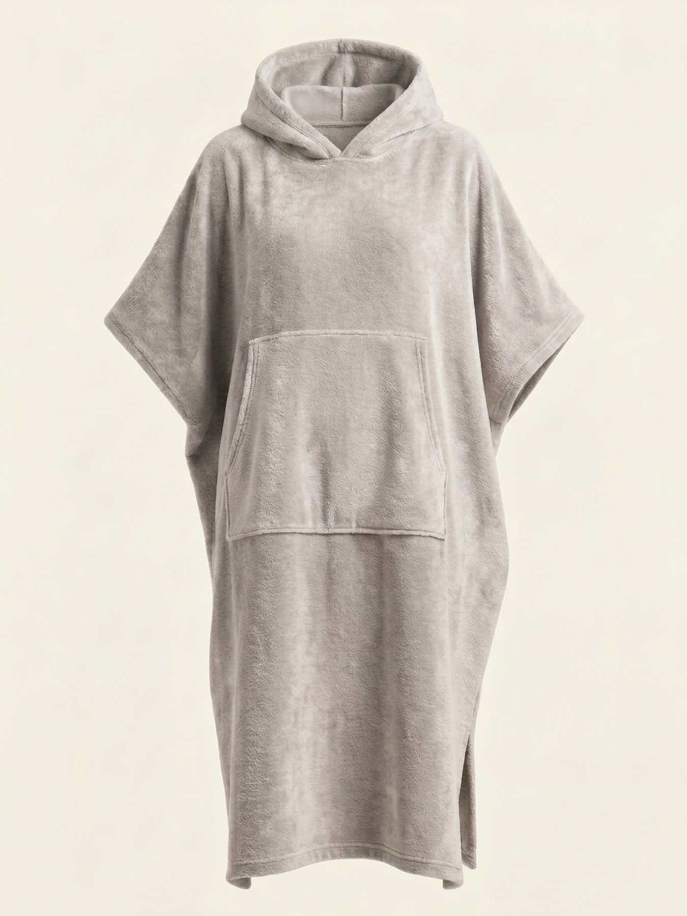 Poncho mit Kapuze aus 100% Baumwolle Frottier-Velours | OEKO-TEX® zertifiziert
