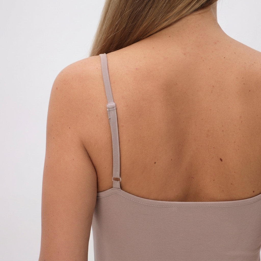 Robe de nuit en viscose de bambou avec une fine dentelle sur l'épaule