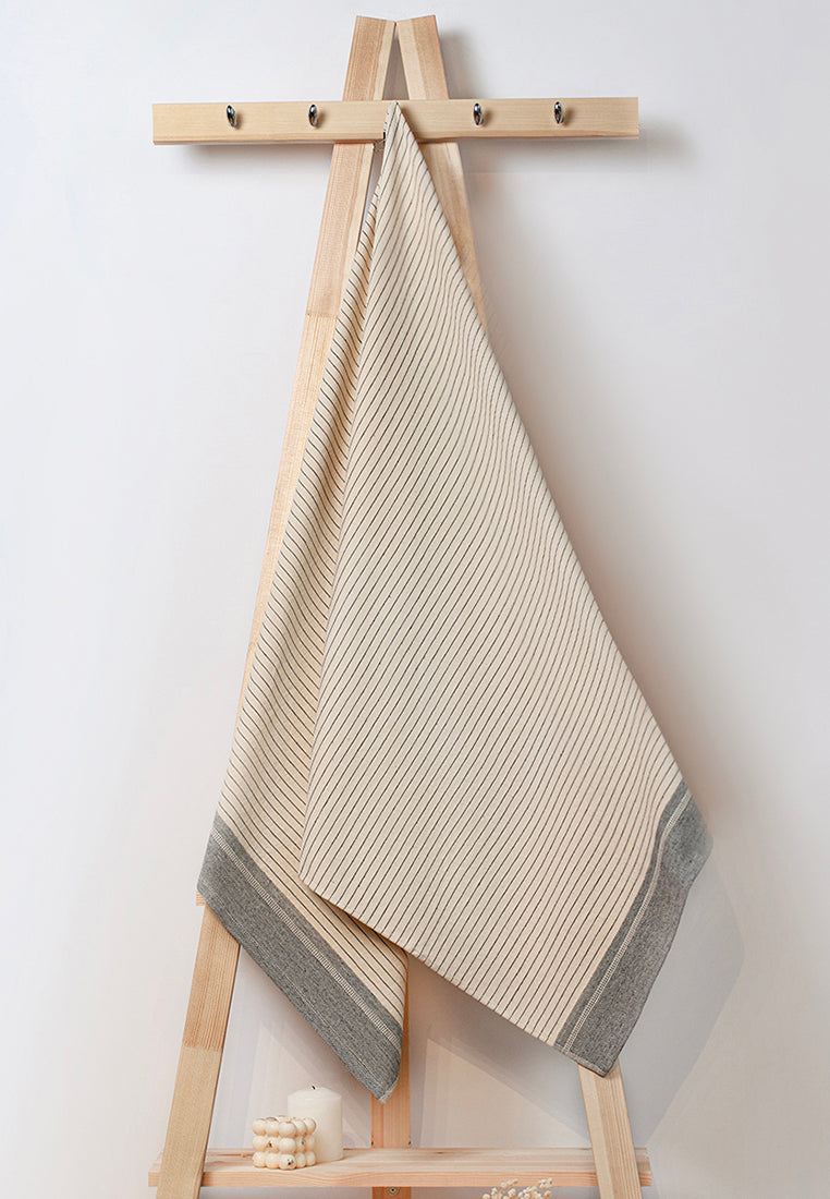 Premium Hamamtuch – Vielseitig, Nachhaltig, Saugstark & Schnelltrocknend – 100% Baumwolle – Anthracite