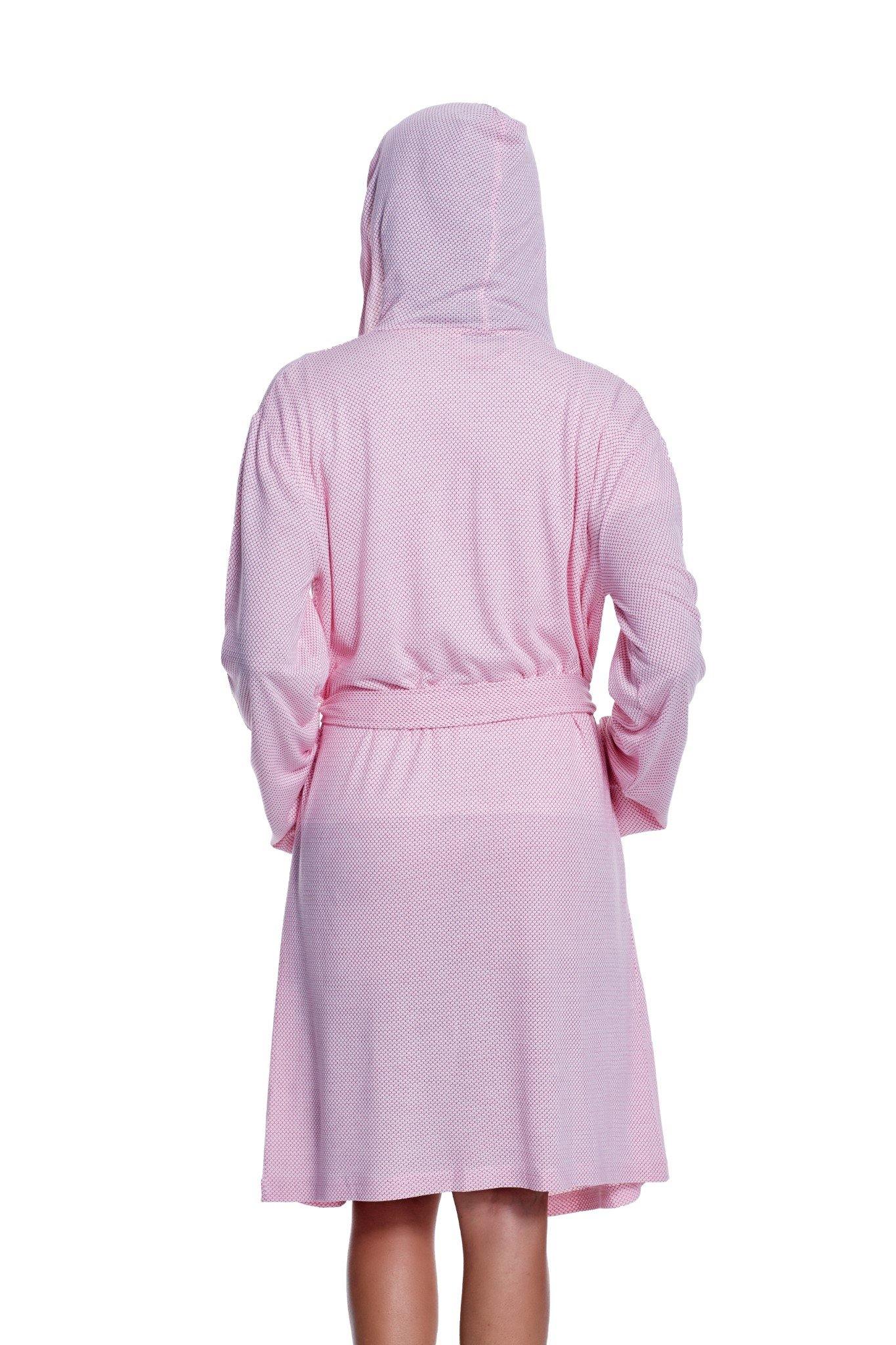 3teilige Damenpyjama, kurze Hose mit spezieller Texture und Morgenmantel - Luisa Moretti