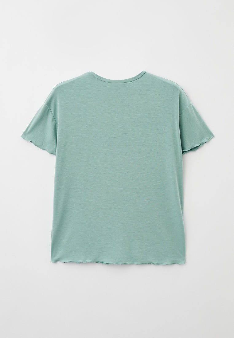 Jugendlicher / Teenager Pijama aus Bambusviskose mit kurzer Hose und Oberteil mit kurzen Ärmeln (13-18 Jahre)