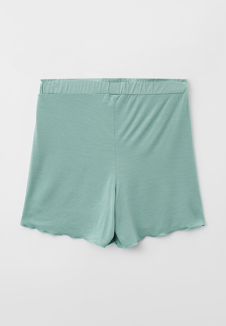 Pyjama en viscose de bambou pour jeunes/adolescents avec short et haut à manches courtes (13-18 ans) 