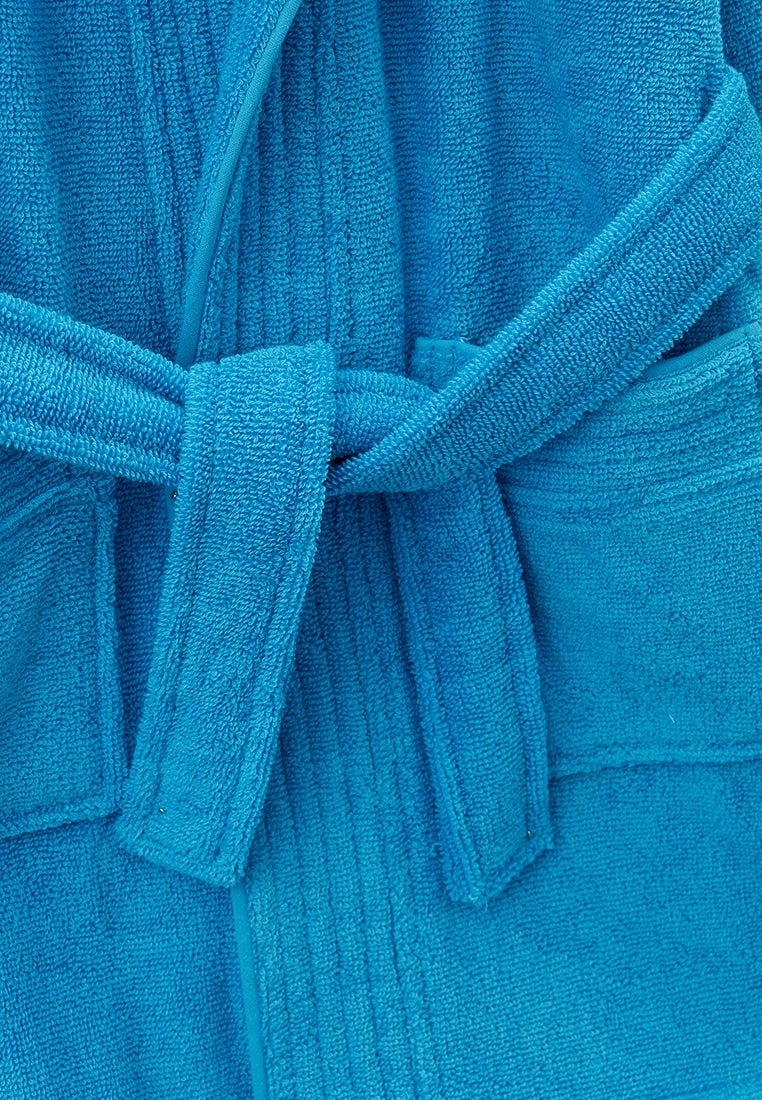 Kinder Bademantel mit Kapuze aus Frottier (3/4 - 11/12 Jahre)