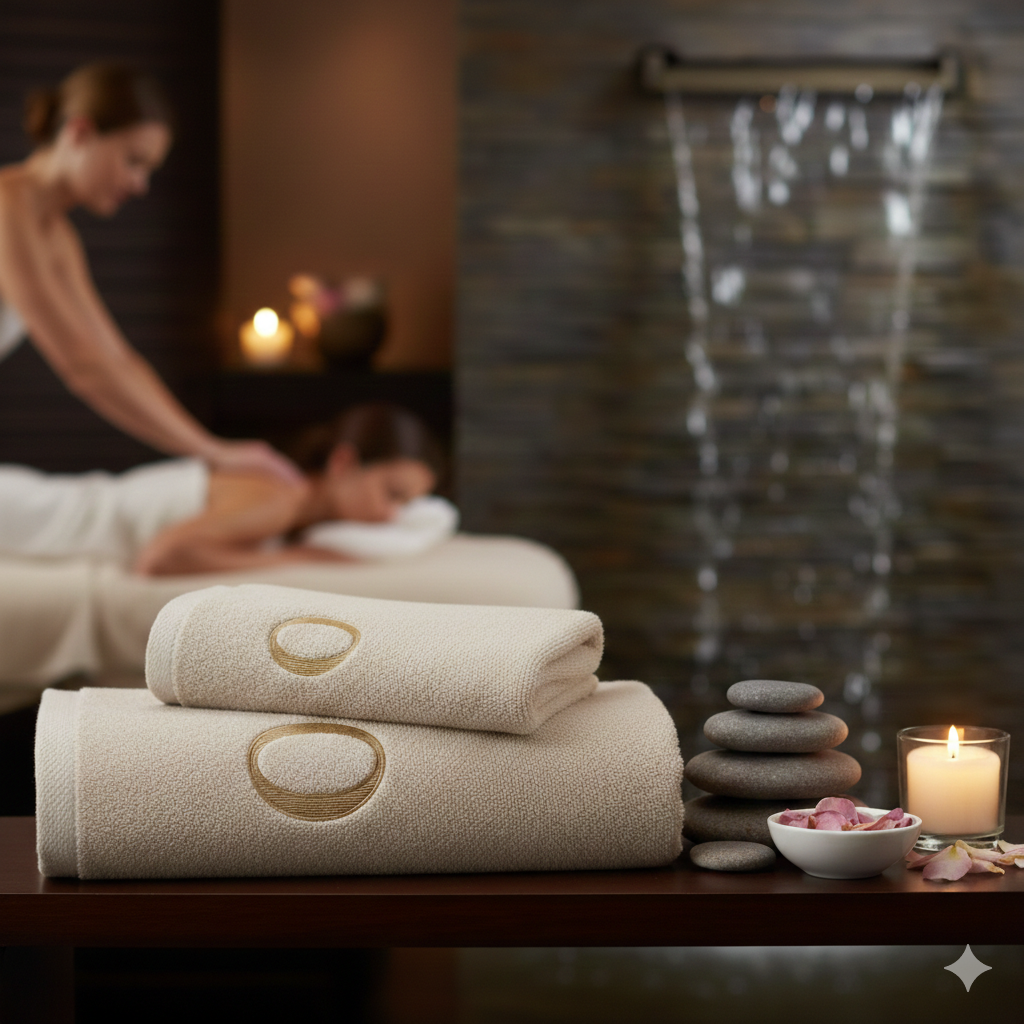 Premium Handtuch -  Mit edler Stickerei Buchstabe "O" - Vielseitig, Nachhaltig, Saugstark & Schnelltrocknend