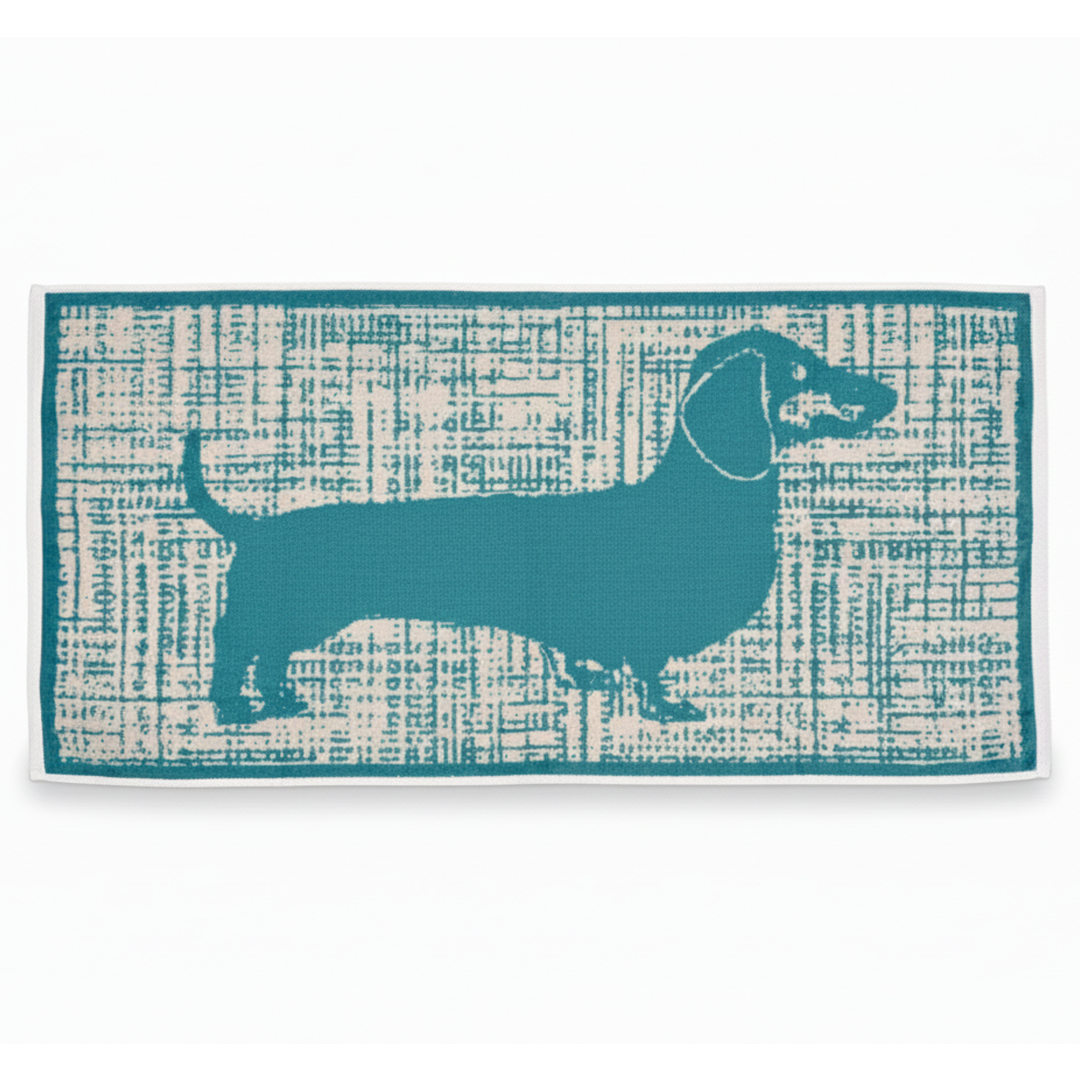 Premium Handtuch -  Mit edlem Dachshund Design - 50x100cm