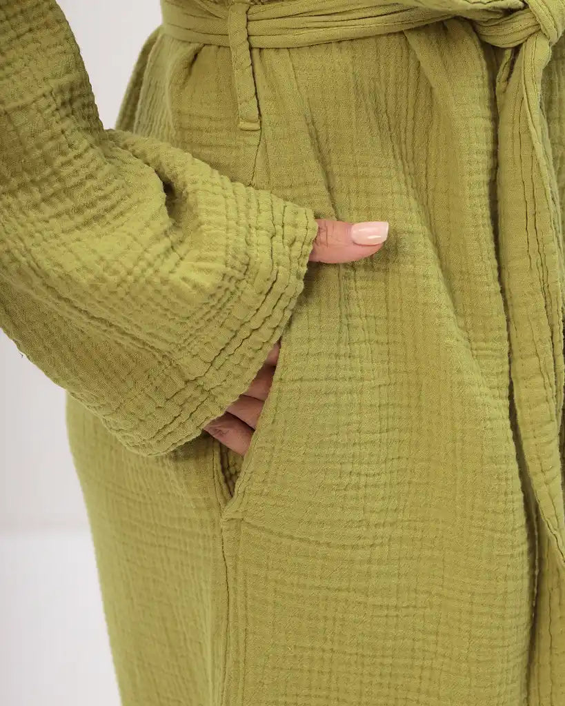 Robe de chambre pour femme en viscose de bambou